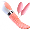 Lengua con huevo y bala vibradora recargable