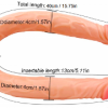 Dildo doble cabeza roja 40cm - Image 2