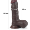 LOVE TOY, SLIDING SKIN DILDO, 19.5 CM - Image 3