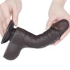 DILDO DE PIEL DESLIZANTE DOBLE CAPA NEGRO, LOVE TOY - Image 4
